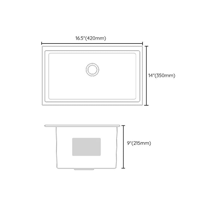 Lisslune | Contemporary Sink Set Stainless Steel Friction Resistant Sink Set for the Kitchen