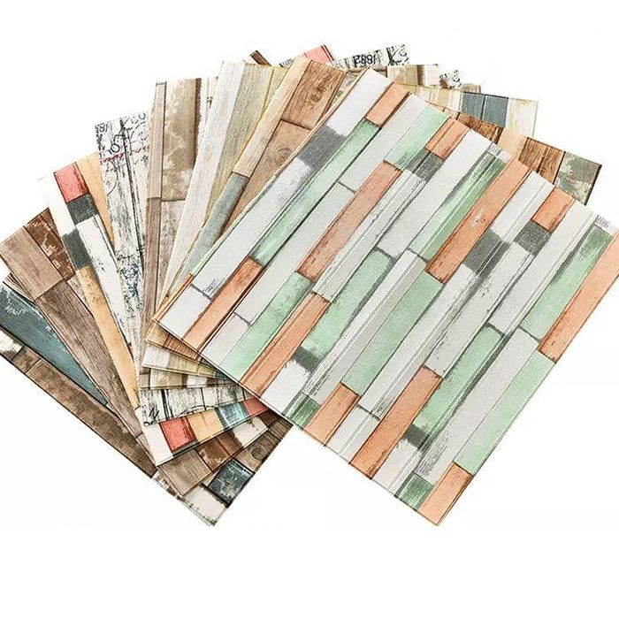 Lisslune | Farmhouse Wall Plank 3D Brick Bedroom and Living Room Wall Panel Set of 10