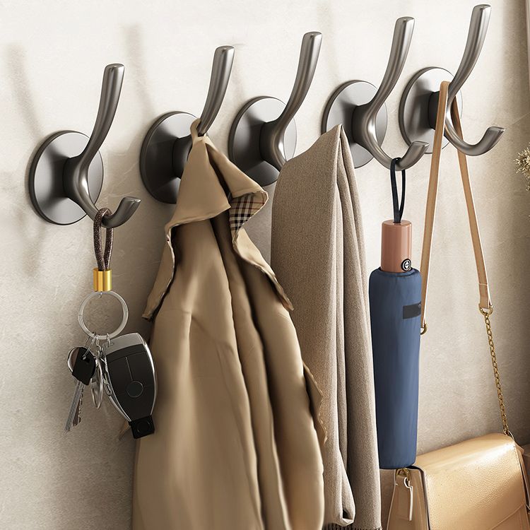 Lisslune | 10-piece Bathroom Accessory Set Modern Matte Grey Bathrobe Hooks