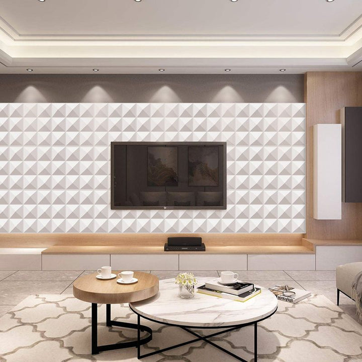 Lisslune | Modern square wall covering Peel and Stick geometric pattern wall covering