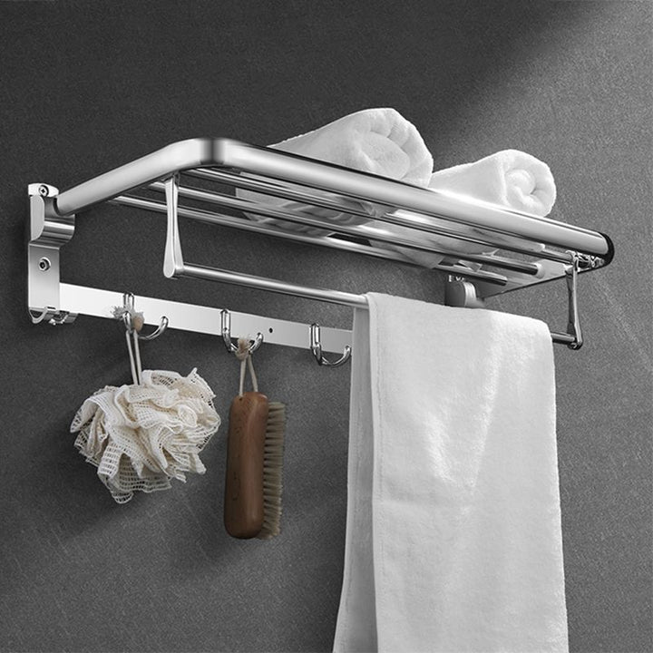 Lisslune | Modern Stainless Steel Bathroom Shelf Paper Holder Bathroom Accessories Set