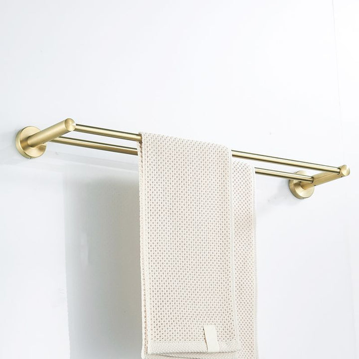 Lisslune | Traditional Brushed Brass Bathroom Accessories As Individual Piece Or In Set Made Of Metal
