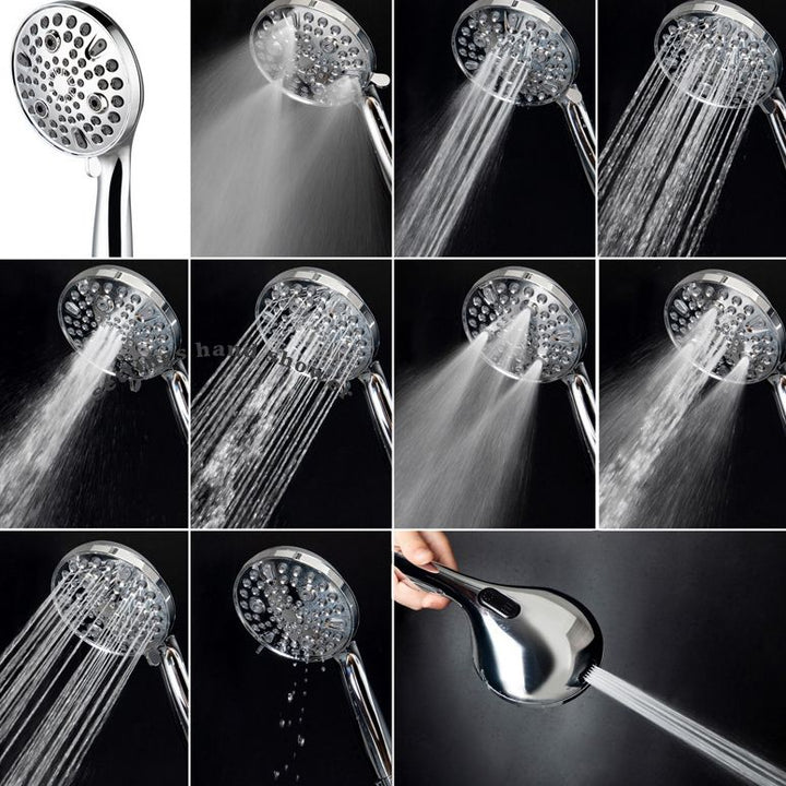 Lisslune | Round Handheld Showerhead Plastic Water Efficient Showerhead