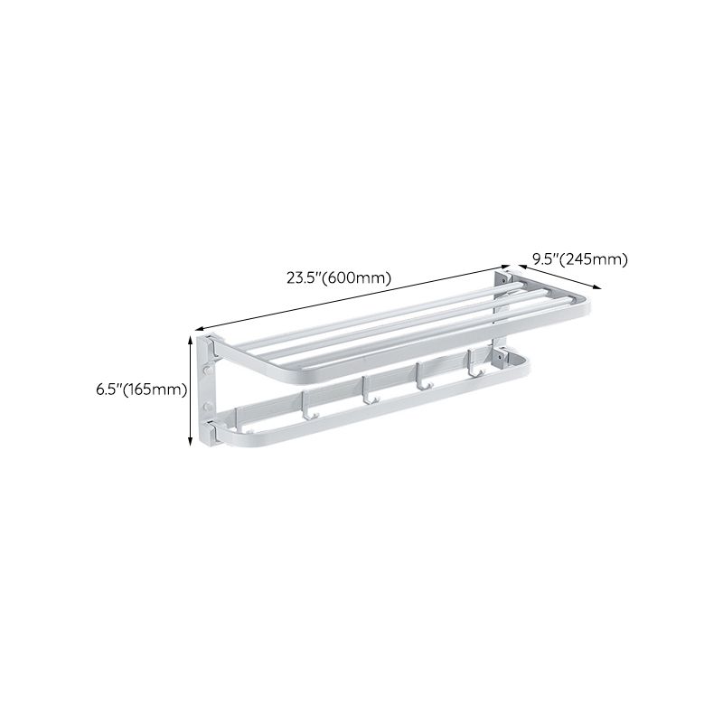 Lisslune | Modern Bathroom Accessories Set Towel Bar Bathroom Shelf White Bathroom Accessories Set