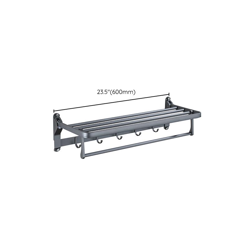 Lisslune | Matt gray bathroom accessory set bathroom shelf/towel holder & paper holder included