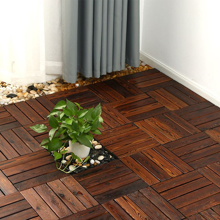 Lisslune | Anti-corrosion Wooden Floor Modern Style Non-slip Wooden Floor