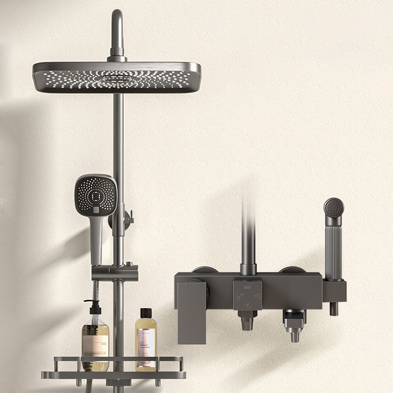 Lisslune | Modern shower accessories push-button shower head wall-mounted shower combination