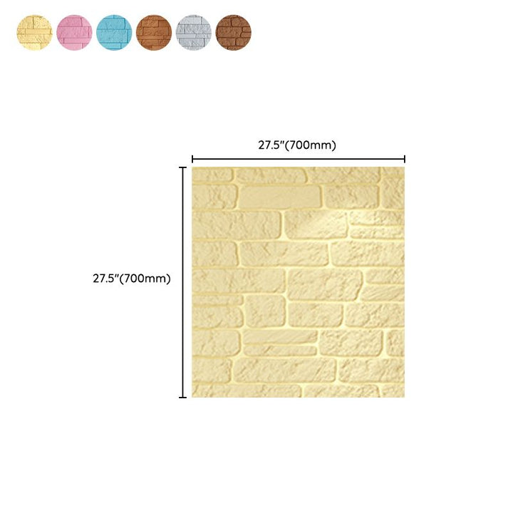 Lisslune | Industrial 3D Brick Wall Plank Bathroom Living Room Wall Panel Set of 10