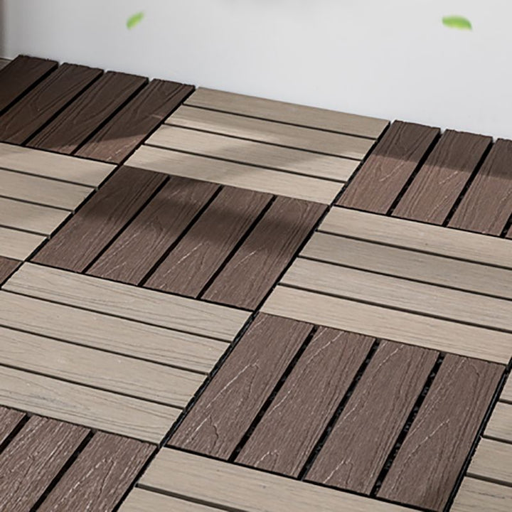Lisslune | Outdoor Ground Board Strips Composite Waterproof Square Deck Board