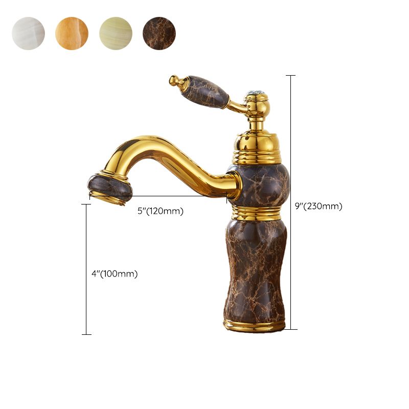 Lisslune | Glam Basin Tap Lever Handle Low Arc Basin Tap Bathroom Tap