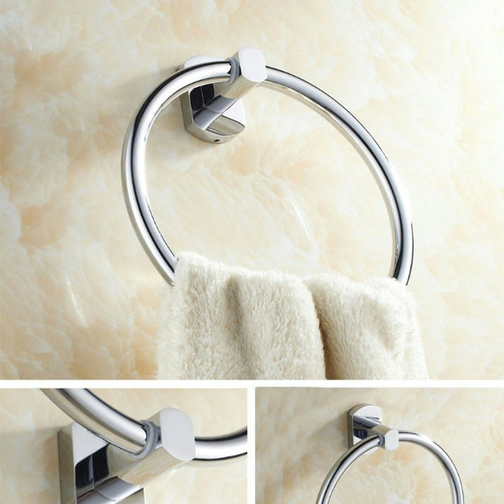 Lisslune | Modern bathroom accessory set paper holder towel bar stainless steel bathroom set