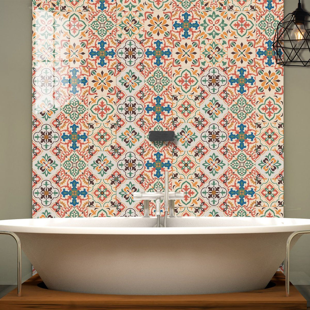 Lisslune | Square Peel & Stick Mosaic Tile PVC Waterproof Mosaic Tile Wallpaper
