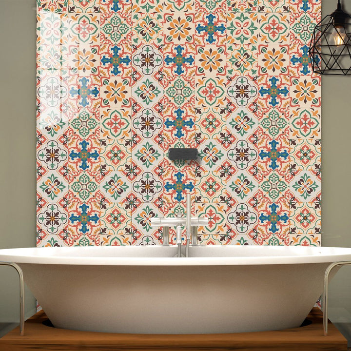 Lisslune | Square Peel & Stick Mosaic Tile PVC Waterproof Mosaic Tile Wallpaper