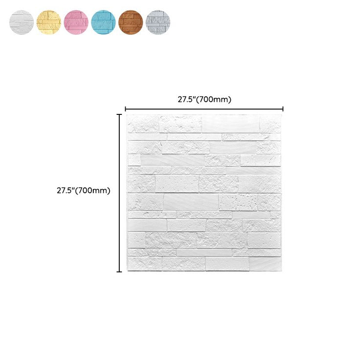 Lisslune | Industrial 3D Brick Wall Plank Bathroom Living Room Wall Panel Set of 10