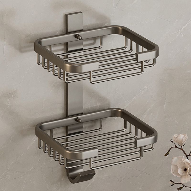 Lisslune | Modern Bathroom Accessories Set Bathroom Shelf Black/Silver/Gray Bathroom Accessories Set