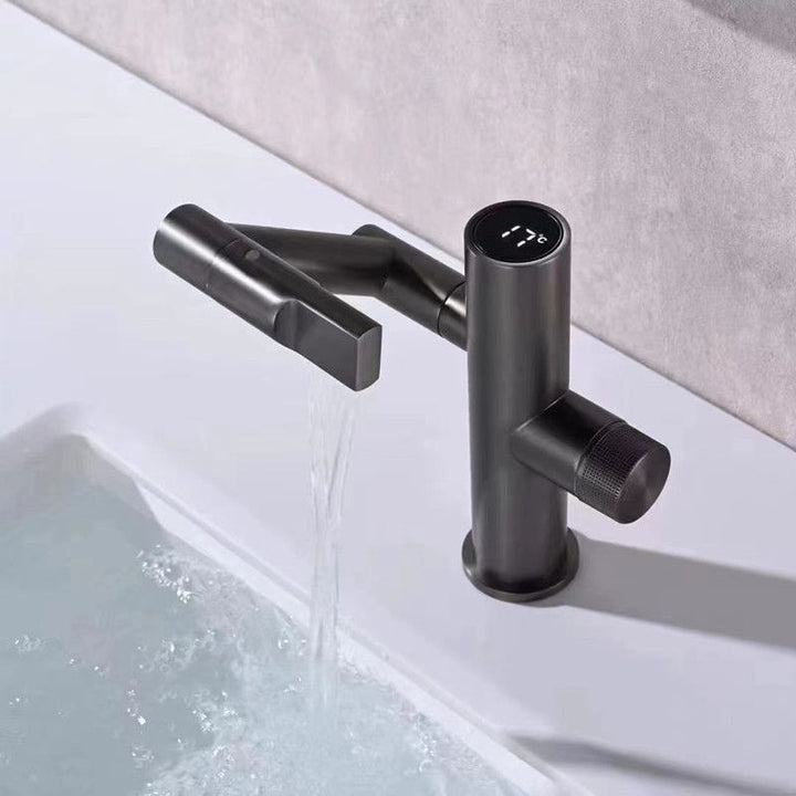 Lisslune | Modern Vessel Sink Faucet Copper 1-Handle Low Arc Vessel Faucet for the Bathroom