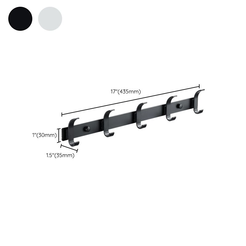 Lisslune | Modern Bathroom Accessories Set Silver/Black Bathroom Accessory Kit