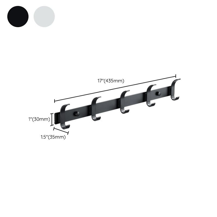 Lisslune | Modern Bathroom Accessories Set Silver/Black Bathroom Accessory Kit