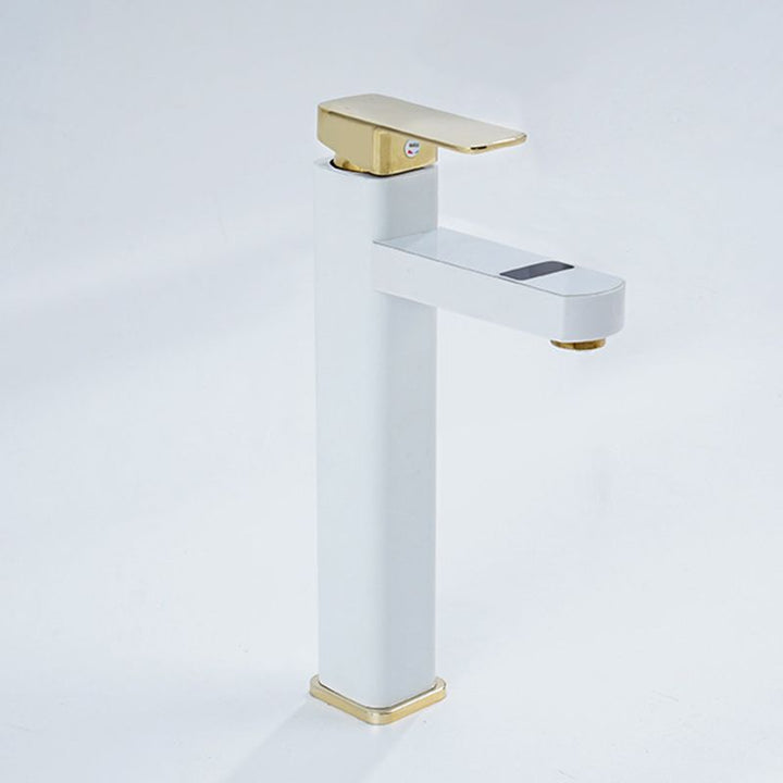 Lisslune | Contemporary sink faucet Digital display Monochrome Low arch basin Bathroom sink