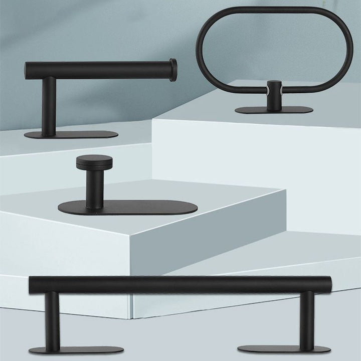 Lisslune | Stainless Steel Bathroom Hardware Set Modern Minimalist Bathroom Hardware Set