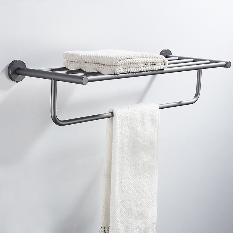 Lisslune | Traditional Gray Brass Bathroom Hardware Set Towel Bar Bathroom Hardware Set