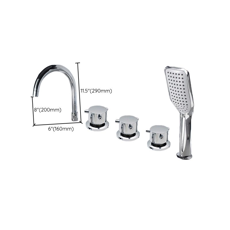 Lisslune | Contemporary Style Bathroom Faucet Metal Deck Mounted Bathroom Faucet