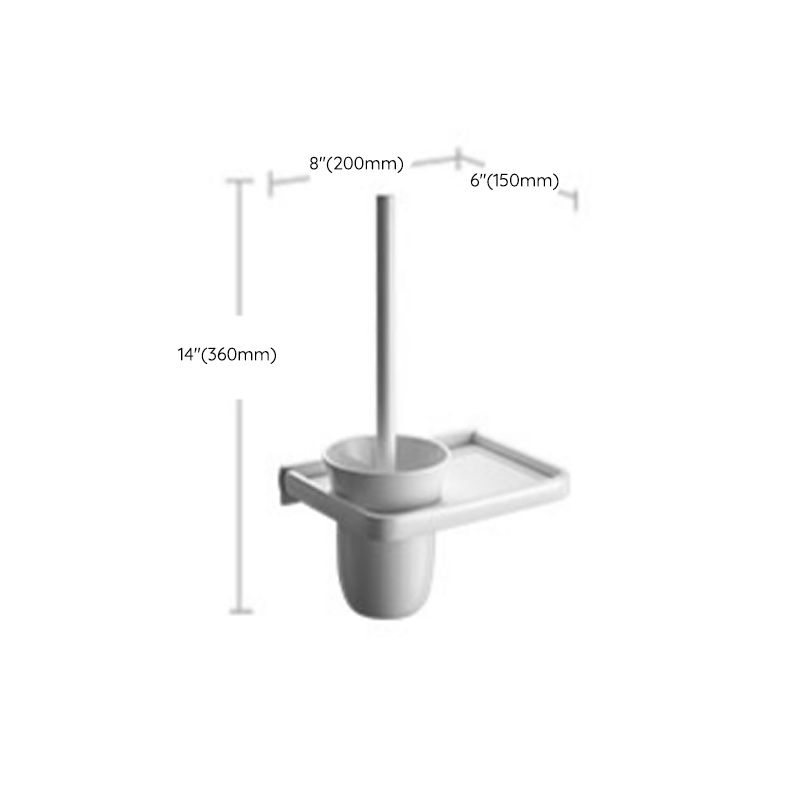 Lisslune | Aluminum Bathroom Accessories Set Modern White Bathroom Accessories Set