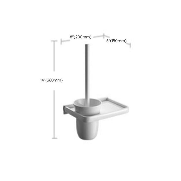Lisslune | Aluminum Bathroom Accessories Set Modern White Bathroom Accessories Set