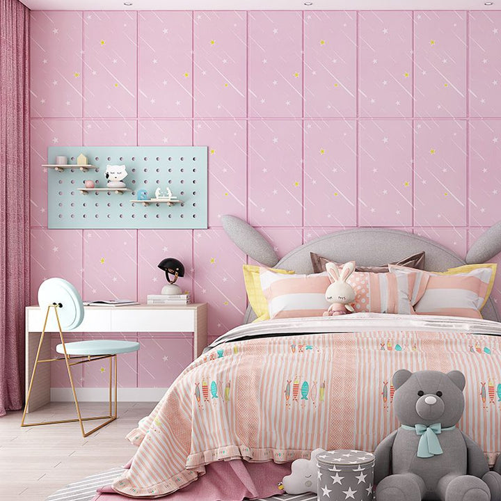 Lisslune | Contemporary Wall Ceiling Cartoon Print Peel and Stick Waterproof Wall Panel