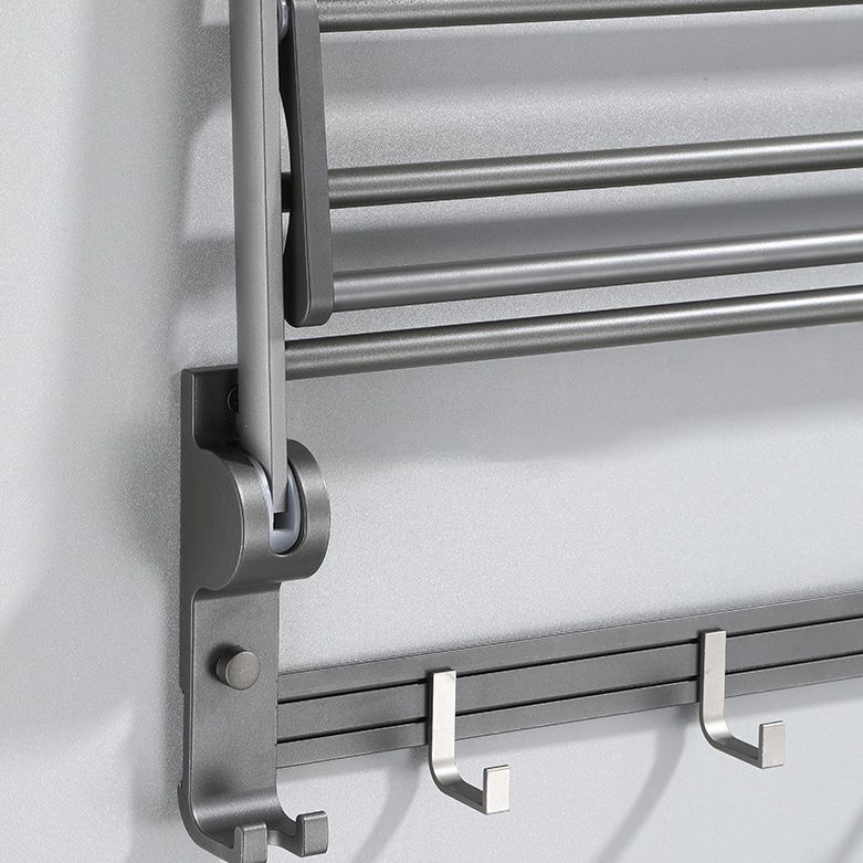 Lisslune | Contemporary Gray Bathroom Hardware Set Bathroom Shelf/Towel Bar Including Bathroom Set