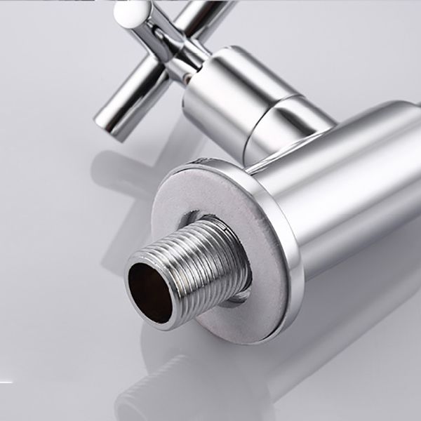 Lisslune | Glam Wall-mounted Bathroom Faucet Copper Single Handle Low Arc Faucet for Bathroom