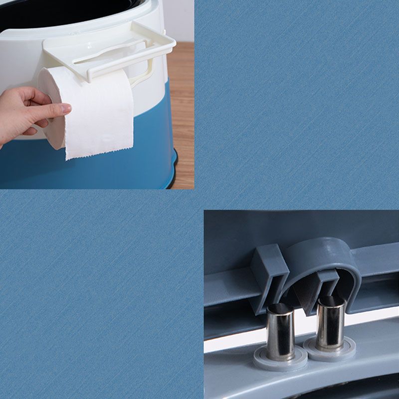 Lisslune | Contemporary plastic floor-mounted toilet bowl with toilet seat for the bathroom
