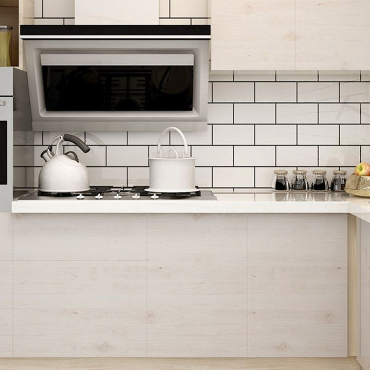 Lisslune | Classic Kitchen Back Wall Tiles Plaid Pattern Self-Adhesive Back Wall Tiles