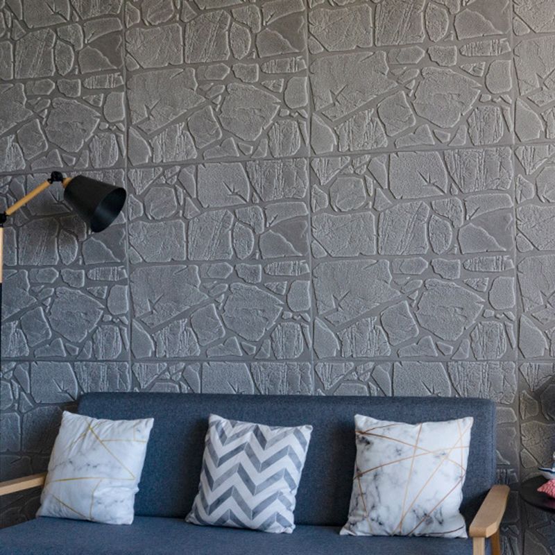 Lisslune | Modern Pearl Wainscoting PVC Wall Access Panel Peel and Stick Wall Tile for Bedroom
