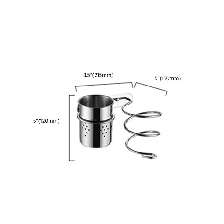 Lisslune | Modern Stainless Steel Bath Shelf Paper Holder Bathroom Accessory Set