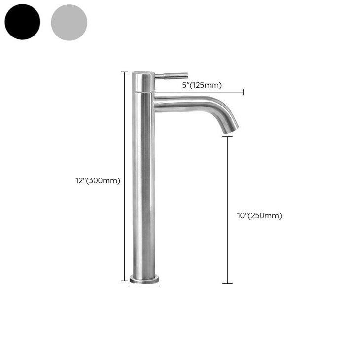 Lisslune | Industrial Vessel Fitting Stainless Steel Lever Handle Basin Mixer