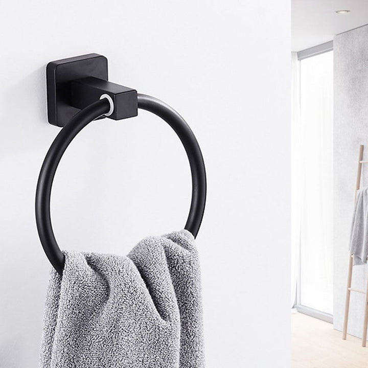 Lisslune | Traditional Metal Bathroom Hardware Set Wall Hooks/Towel Bar/Ring & Paper Holder