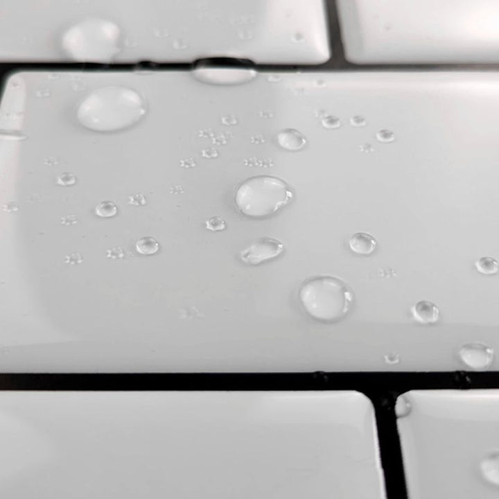 Lisslune | White Subway Tile Waterproof PVC Peel & Stick Tile for Backsplash Wall