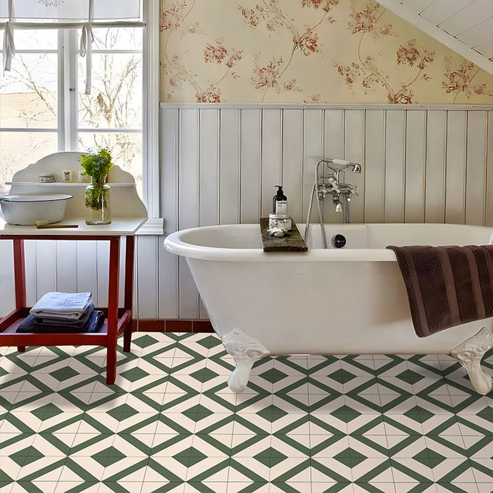 Lisslune | PVC Peel and Stick Wall Tile Square Single Tile Wallpaper with Slip Resistance