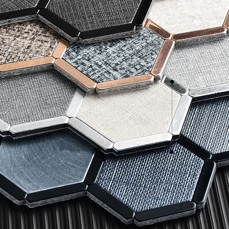 Lisslune | Mosaic Tile Wallpaper Hexagonal Shape Peel and Stick Backsplash