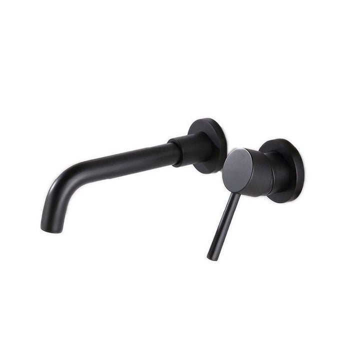 Lisslune | Wall mounted metal bathtub faucet single lever swivel bathtub tap trim