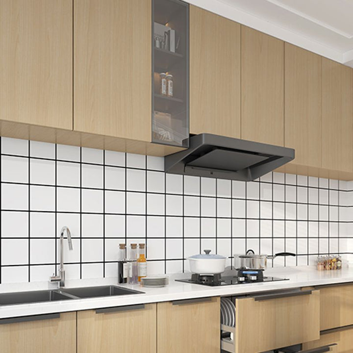 Lisslune | Modern Peel and Stick Tile PVC Rectangular 10 Pack Peel & Stick Field Tile for the Kitchen