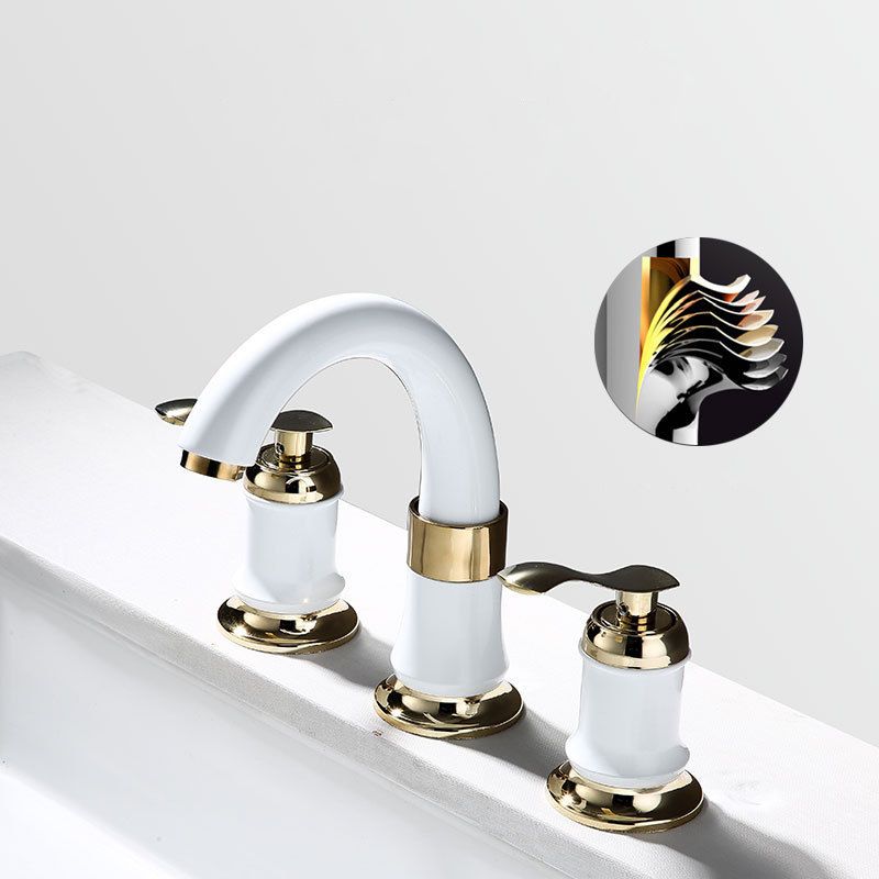 Lisslune | Modern Vessel Faucet Metal Lever Handles Low Arc Vessel Faucet for Home
