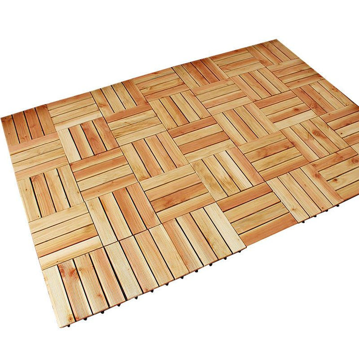 Lisslune | Connection Patio Floor Tiles Made of Solid Wood Patio Floor Tiles