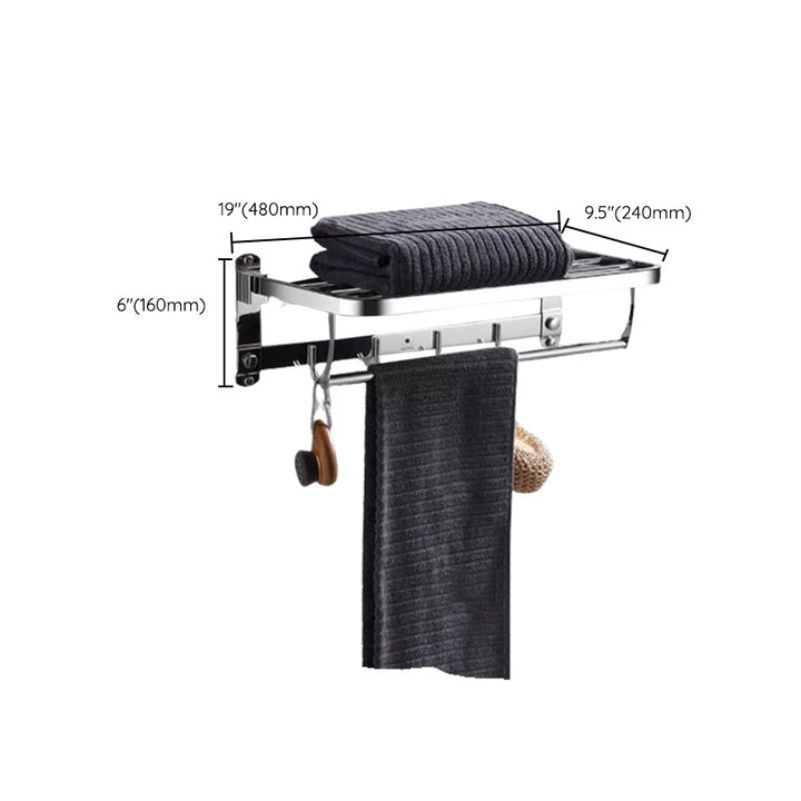 Lisslune | Modern Stainless Steel Bathroom Set Paper Holder Bathroom Shelf Bathroom Accessories