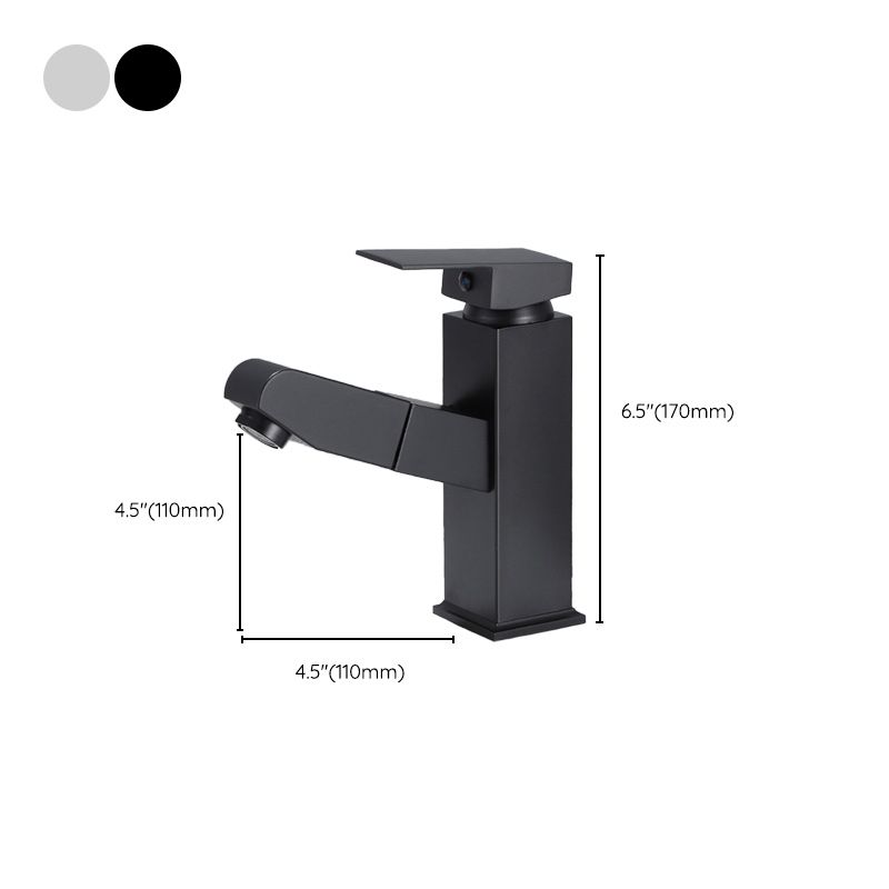 Lisslune | Modern Sink Faucet Solid Color Metal Sink Bathroom Faucet