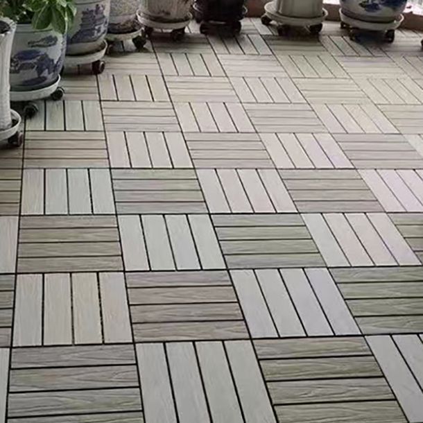 Lisslune | Deck Plank Loose Lay Wood Floor Tiles Garden Outdoor Flooring