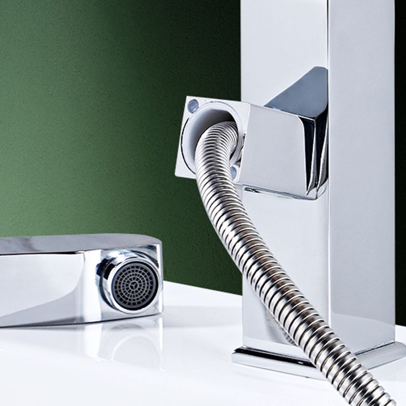 Lisslune | Modern Retractable Single Handle Basin Faucet Bathroom Sink Faucet