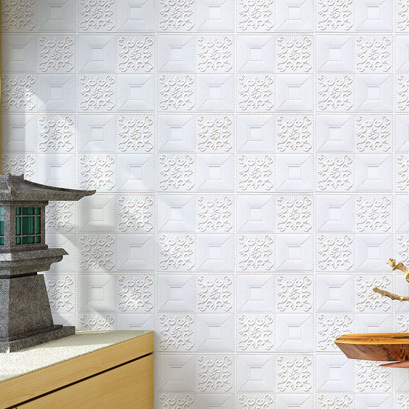 Lisslune | Modern Wall Panel Peel and Stick Texture Effect Design Square Wall Panel