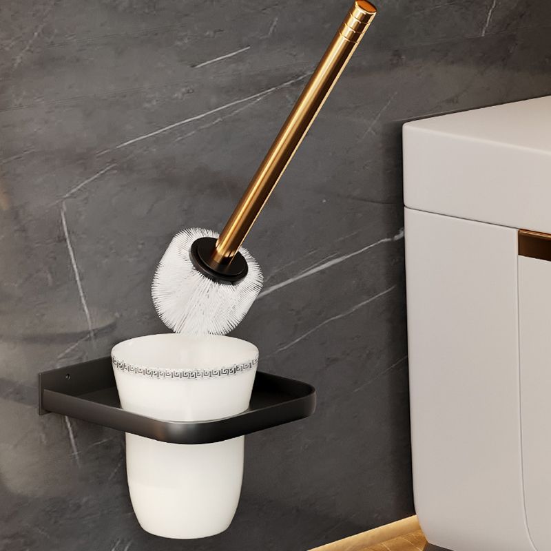 Lisslune | Traditional Black Aluminum Bathroom Fittings Set Bathroom Accessories Kit